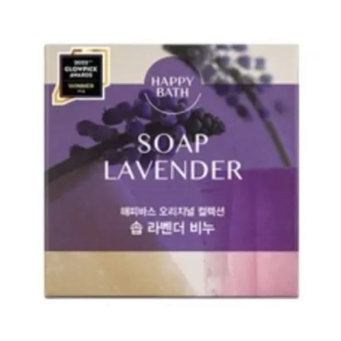 Мыло для лица и тела Happy Bath Natural Moisture Lavender Soap, 90 гр