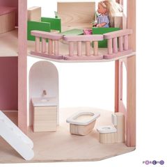 Кукольный домик "Коралловый риф" с мебелью 21 предмет