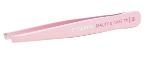 Пинцет для бровей BEAUTY & CARE 11 TYPE 3 (широкие скошенные кромки) (Staleks)