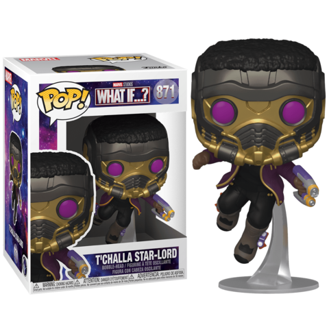Funko POP! Bobble Marvel What If T'Challa Star-Lord