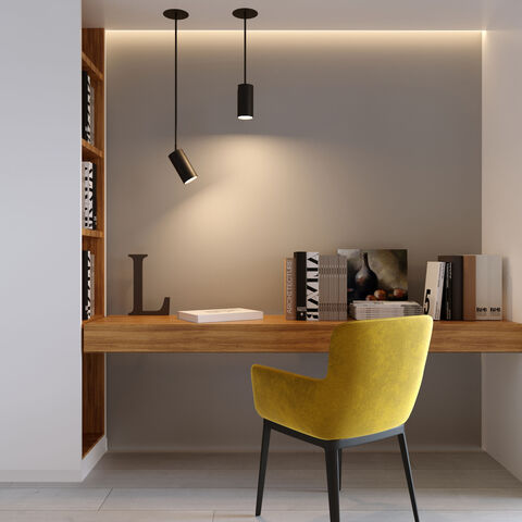 Подвесной светодиодный светильник Drop 8W черный  (50222  LED)