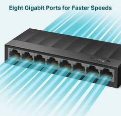 TP-Link LS1008G - 8-портовый 10/100/1000 Мбит/с настольный коммутатор