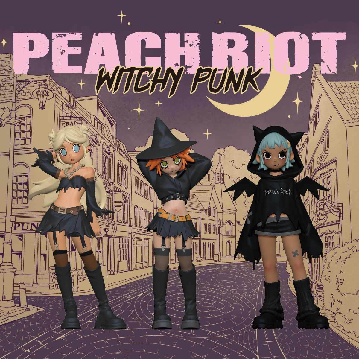 Peach Riot Witchy Punk Figures3体セット正規品保証 Набор фигурок POP MART Peach Riot: Witchy Punk – купить по