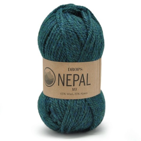 Пряжа Drops Nepal 8905 морской