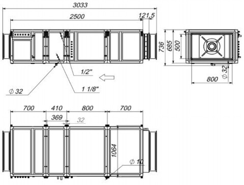 Breezart 6000C Lux F - 380/3  Приточная установка с электрическим нагревателем