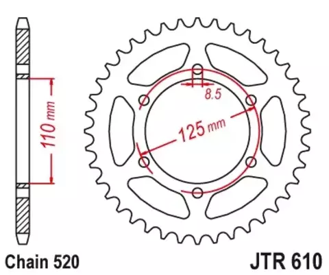 Звезда ведомая JTR610 51