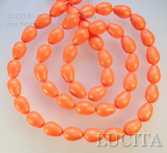 5821 Хрустальный жемчуг Сваровски Crystal Neon Orange грушевидный 11х8 мм