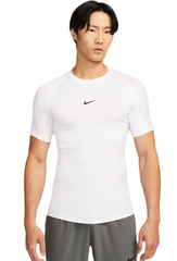 Термобелье Nike Pro Dri-FIT Tight Short-Sleeve Fitness Top - white