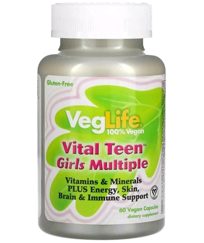 Veglife, Vital Teen Girls Multiple, 60 веганских капсул
