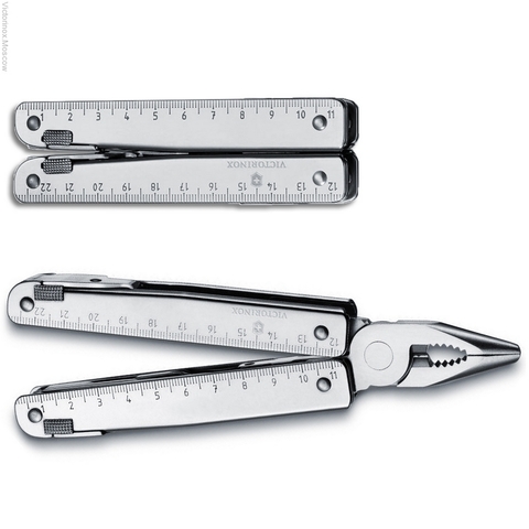 Мультитул Victorinox SwissTool CS Plus, 115 mm, 37 функций, кожаный чехол (3.0338.L)