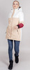 Удлинённая Тёплая Зимняя Куртка Nordski Casual Cream-Beige W