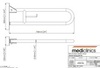 Mediclinics BG2800B Поручень для унитаза