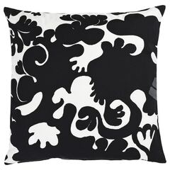 Чехол на подушку IKEA STRECKFLY, Черно-белый, 50x50 см
