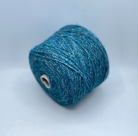 Linea Piu (пр.Италия), art.Scottish, 250м/100гр. 53%Меринос 23%Полиэстер 12% Акрил 12%Полиамид, цвет-Океан на молочной основе,арт.31046
