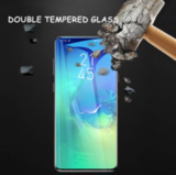 UV Защитное стекло 3D на весь экран 0,33 мм 9H Nano Optics для Samsung Galaxy S10 (полный клей) (Прозрачное)