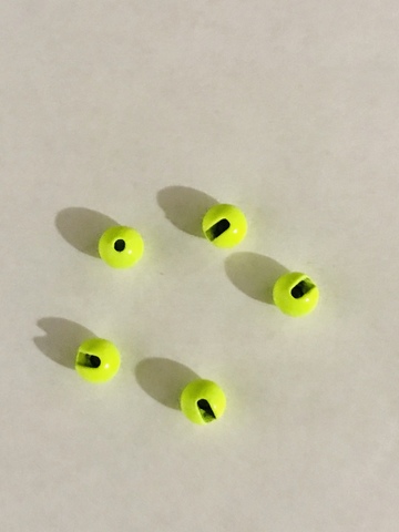 Вольфрамовые головки Anglerfish TUNGSTEN BEADS 4мм 0,5г цвет Шартрез Fluo 5шт/уп. продажа от 5 уп.