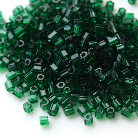 Бисер Тохо Hexagon 11/0 0939 темно-зеленый