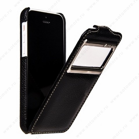 Чехол-флип Melkco для iPhone SE/ 5s/ 5C/ 5 Leather Case Jacka ID Type (Black LC)