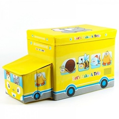 Коробка для хранения игрушек и вещей Blonder Home Lets Take a Trip Yellow CAR/64