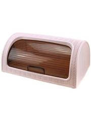 Хлебница пластик 41.1х26.9х18.1см пепельно-розовая Dunya plastik 05330