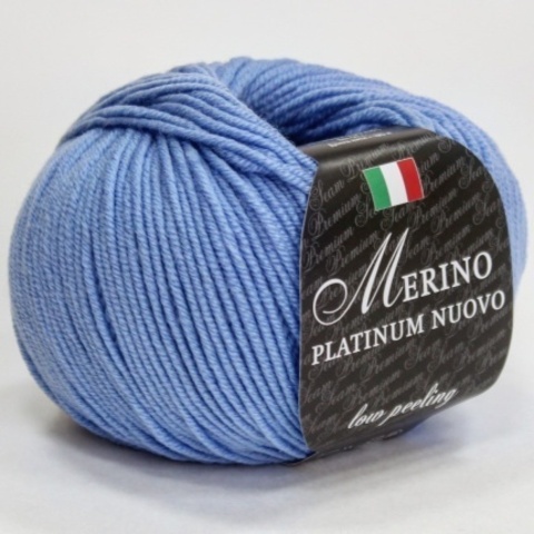 Пряжа Seam Merino Platinum Nuovo 120 т.голубой (уп.10 мотков)