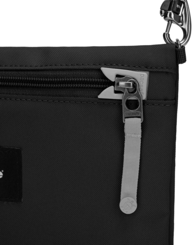 Картинка сумка для документов Pacsafe GO crossbody pouch черная смола - 7