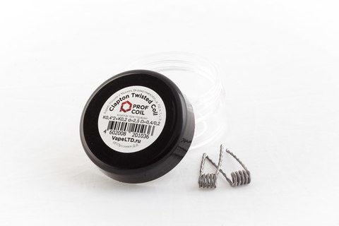 Prof Coil Clapton Twisted K0.4x2+KO.2 d=2.5 Ω0.4/0.2(2шт)