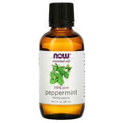 Now Foods, Эфирные масла, перечная мята, 2 жидких унции (59 мл)