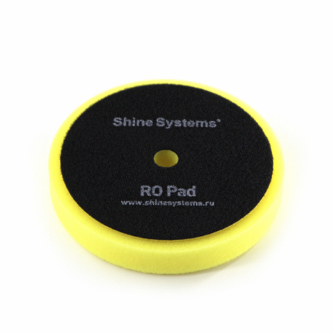 Shine Systems RO Foam Pad Yellow - полировальный круг полутвердый желтый, 130 мм
