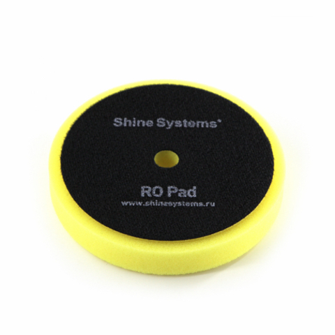 Shine Systems RO Foam Pad Yellow - полировальный круг полутвердый желтый, 130 мм