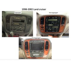 Магнитола Toyota LC 100 (1998-2002) Android 10 6/128 IPS DSP 4G модель CBK-3353TS10