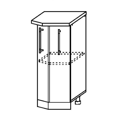 Кухня Олива Шкаф нижний торцевой СТ 400