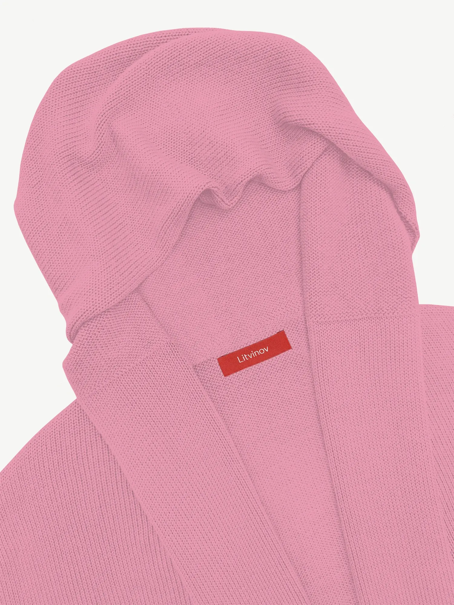 Кардиган с капюшоном из мягкой шерсти