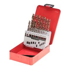 Набор сверл по металлу 1-10мм 19шт DIN338 (UNI) HSSE-Co5 Ruko 228214