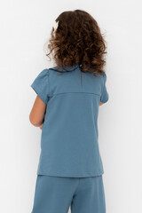 фуфайка  для девочки  КР 302735/капитанский синий к561