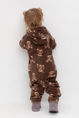 комбинезон  для девочки  ФЛ 60000/капучино,милые мишки