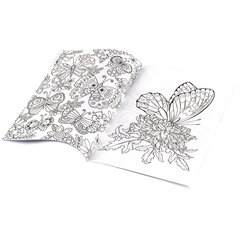 
          Раскраска А4 Alingar "Бабочки и цветы", 8 л., мелов. обложка