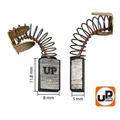 Щетка графитовая UNITED PARTS для MAKITA СВ-51 (аналог 181021-2) 5х8х11,8мм (90-0239)