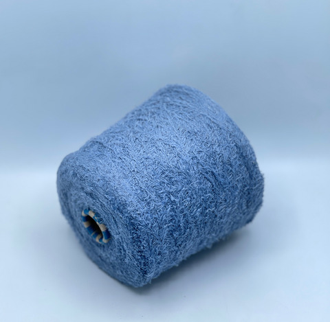 Бобинная пряжа, Pelliccioso, 265м, 62% Меринос, 27% Шелк 11%Полиамид, Светлый,сине-серый.37740