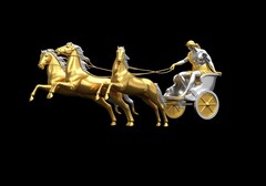 Силиконовый молд № 0205 Колесница большая