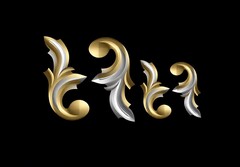 Силиконовый молд Набор вензелей № 1