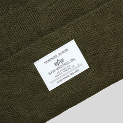 Шапка Alpha Industries Essential Beanie Olive (Зеленая)