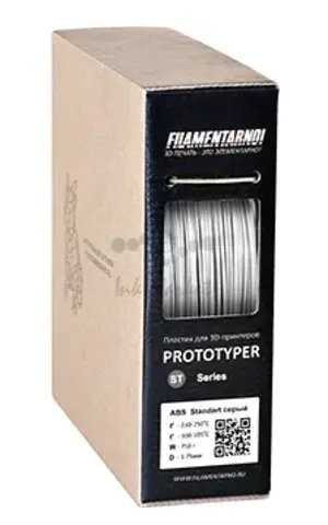 Пластик для 3Д принтера Filamentarno! ABS-PRO светло-серый 750 г, 1.75 мм