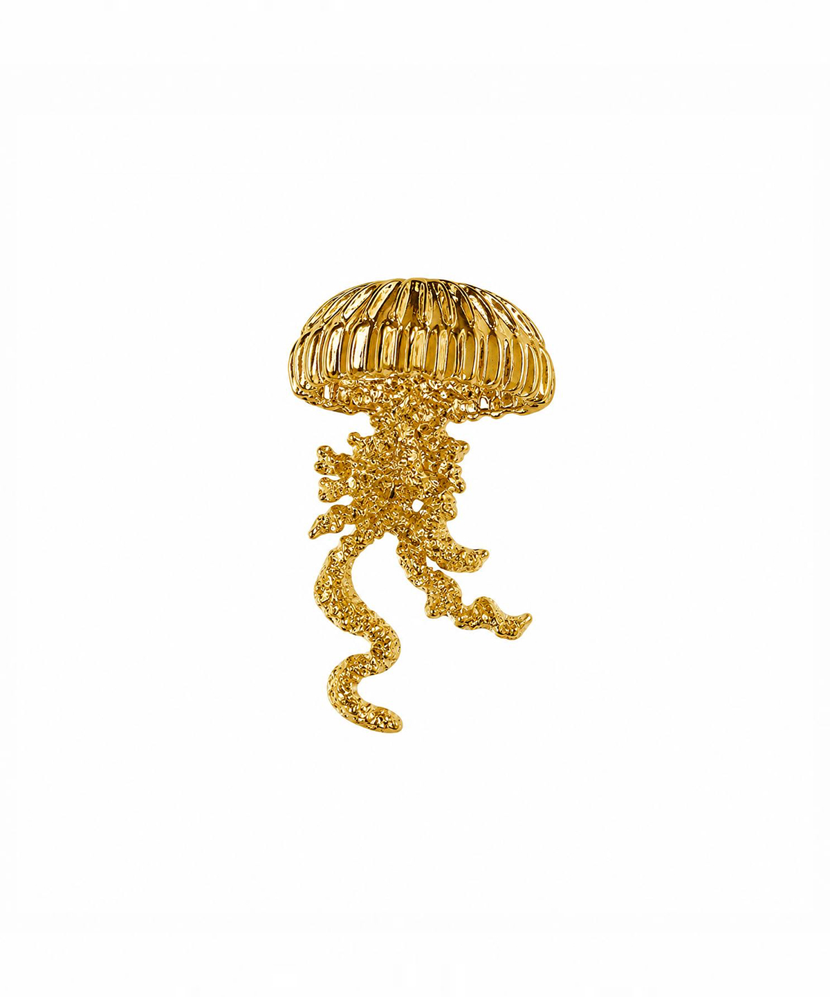 Брошь Медуза gold