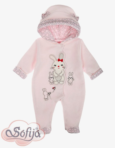 Махровый комбинезон с зайчиком Sofija Cymka