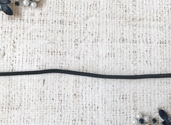 Резинка шляпная, d 3 мм, чёрный