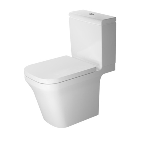 Duravit P3 Comforts Rimless Унитаз моноблок, 650х380 мм, без смывного края, с отдельным бачком (не вкл.бачок), слив в стену с HygieneGlaze 2163092000