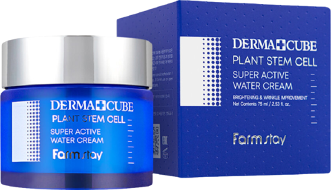 Farmstay Derma Cube Крем с фитостволовыми клетками морского укропа Derma Cube Plant Stem Cell Super Active Water Cream