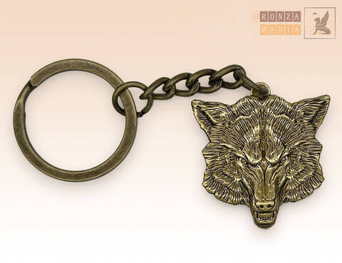 брелок Голова Волка