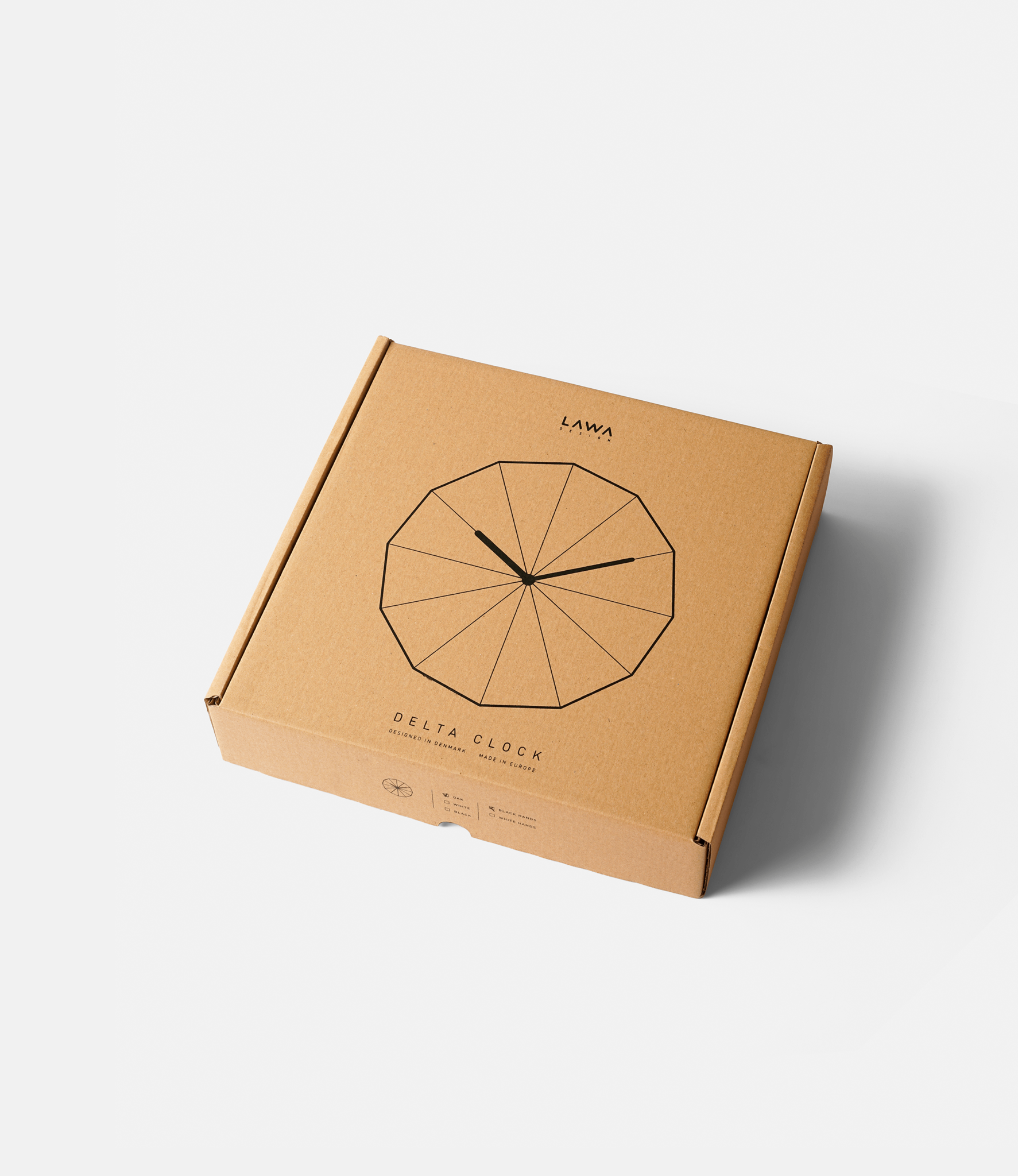 Lawa Design Delta Clock White — настенные часы